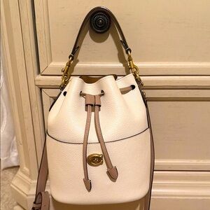 Coach Elegant Cream Bucket Bag